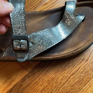 Naot silver sandals size 41 or us 10